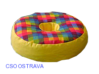 Kruh sedací s otvorem o 15 cm – barevný; 10.1.3a.2; Průměr 50 cm - průměr 15 cm
